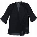R&M Richards Womens Petite Dress Sheer Evening Gown Jacket Long Sleeve