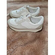 Madewell Kickoff Trainer Sneakers Neutral Colorblock Leather Women 8.5