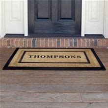 Personalized Single Rubber Frame Coir Doormat - 30X48