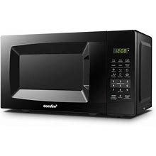COMFEE' EM720CPL-PMB Countertop Microwave Oven With Sound On/Off, ECO Mode And Easy One-Touch Buttons, 0.7Cu.Ft, 700W, Black