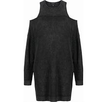 R13 - Cold-Shoulder Dress - Women - Cotton - S - Black