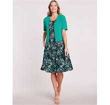 Blair Women's Jacket Dress - Green - S - Misses
