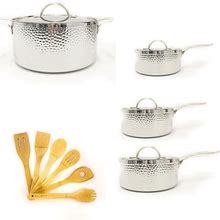 Berghoff Tri-Ply 18/10 SS 13Pc Cookware Set, Hammered