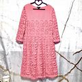 H&M Dresses | Pink Lace Dress H&M Size L Pit To Pit 20 And Lx 39 | Color: Pink | Size: L