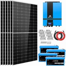 Complete Off Grid Solar Kit 6500W 48V 120Voutput 10.24KWH Lithium Battery 2700 Watt Solar Panel SGK- 65PRO Complete Off Grid Solar Kit 6500W 48V 120V Output 10.24KWH Lithium Battery 2700 Watt Solar Panel SGK- 65PRO