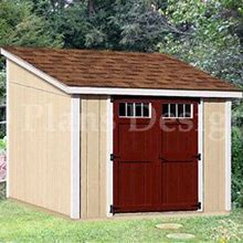 10' X 10' Deluxe Shed Diy Plans Lean To D1010l, Material List &