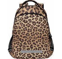 Glaphy Leopard Cheetah Print Backpack Laptop School Book Bag Lightweight Daypack For Men Women Teens Kids