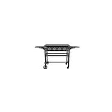 4-Burner Propane Gas Grill In Black With Griddle Top