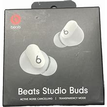 Beats Studio Buds True Wireless Noise Cancelling Earbuds, White -