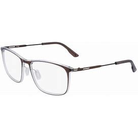 Skaga Eyeglasses SK2882 EXISTENS 200 Brown/Crystal 55mm Male Plastic Brown