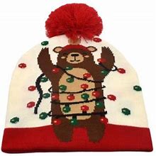 Manxivoo Winter Hat Winter Christmas Hats For Men Women Soft Warm Knit Hat Ski Stocking Cuffed Cap Beanie Hats For Women D M
