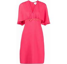 Giambattista Valli Bow-Detail V-Neck Dress - Pink