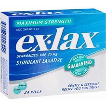 Ex-Lax 60000000109919 Stimulant Laxative 24 Count, Pk24