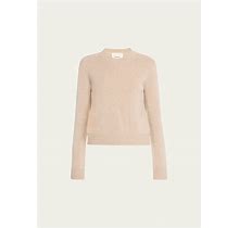 Lisa Yang The Mable Cashmere Cropped Sweater, Sand, Women's, 1, Sweaters Cashmere Sweaters