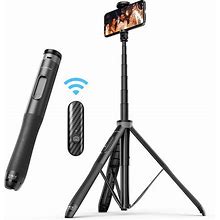 ATUMTEK 51" Selfie Stick Tripod, All In One Extendable Phone Tripod Stand With Bluetooth Remote 360° Rotation For iPhone And Android Phone Selfies,