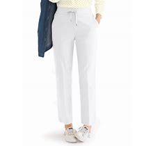 Appleseeds Women's Dennisport Easy-Fit Ankle Chinos - White - 10P - Petite