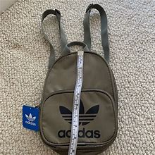 Adidas Bags | Adidas Mini Backpack. Metallic Green. Nwt | Color: Black/Green | Size: Os