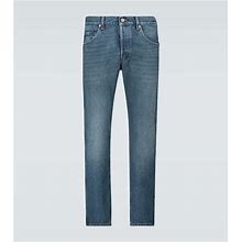 Gucci Washed Denim Tapered Jeans - Blue - Straight Jeans Size 32