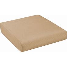 Outdura Outdoor Round Front Deep Seating Cushion 30, W X 27, D, ETC Fawn, Throw Pillows, By Mozaic Company