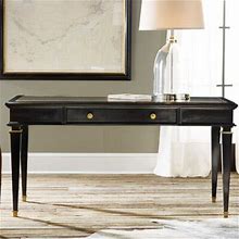 Modern History Home Desk Wood In Black/Brown/Yellow | 30 H X 60 W X 29 D In | Wayfair MH419F01