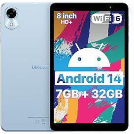 UMIDIGI G1 Tab Mini Android 14 New Tablet 2024, 7(3+4)GB+32GB 1TB Expand, Wi-Fi 6 Model, 8 Inch Tablet With Quad-Core Processor Up To 2.0 Ghz,
