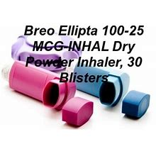 Breo Ellipta 100-25 MCG-INHAL Dry Powder Inhaler, 30 Blisters