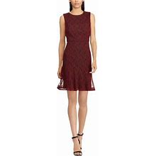 American Living Womens Lace Floral Shift Dress
