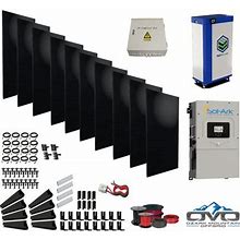 Complete Offgrid Solar Kit - 15Kwh Lithium Battery + 12K Sol-Ark Inverter + 4400 Watt Solar With Mounting Rails And Wiring
