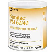 Abbott Nutrition Similac PM 60/40 Infant Formula Powder (850) 6 Each / 52850