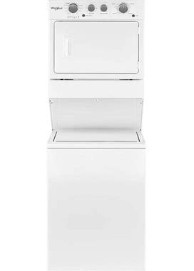Whirlpool - 3.5 Cu. Ft. Top Load Washer And 5.9 Cu. Ft. Gas Dryer Laundry Center With Dual-Action Agitator - White