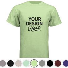 Custom Next Level Cotton Blend T-Shirt In Apple Green Size Small Cotton/Polyester | Rushordertees | Sample