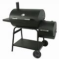 Expert Grill 28" Offset Steel Charcoal Smoker Grill With Side Firebox, Black