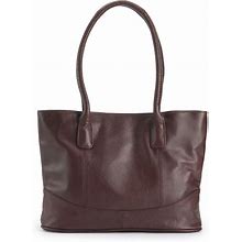 Amerileather Casual Leather Tote, Red
