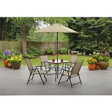 Albany Lane 6 Piece Outdoor Patio Dining Set, Red