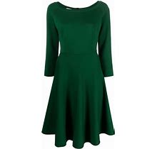 Charlott - Long-Sleeve Wool Midi Dress - Women - Wool - M - Green