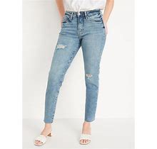 Old Navy High-Waisted OG Straight Ripped Ankle Jeans