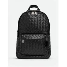 Bottega Veneta Small Woven Backpack Bags Black