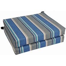 Blazing Needles Outdoor Adirondack Chair Cushion Polyester In Gray/Blue | Wayfair C4c04e604492062866ca48fcadd79334