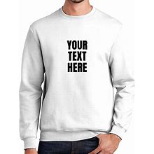 Gotprint Unisex Custom Sweatshirt Design Your Own, Custom Crewneck Sweatshirts Personalized Sweater Any Font Any Size Text