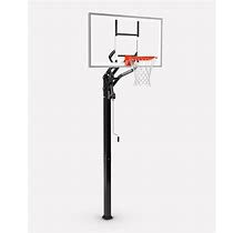 Spalding 60" Glass In-Ground Adjustable Basketball Hoop