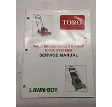 TORO LAWN BOY POWER MOWER DRIVE SYSTEMS SERVICE MANUAL 2001 TRANSMISSION REPAIR