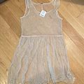 Free People Dresses | Free People Beaded Dress. Never Worn! Tags On | Color: Cream | Size: Xs