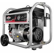 Briggs & Stratton Portable Generator: Gasoline, 3,500 W, 4,375 W, 120V AC, 29, Recoil, 8.0 Hr, Paper Model: 30736