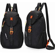 LHLLHL Foldable Backpack Waterproof Backpack Folding Bag Ultralight Outdoor Pack For Women Men Travel Hiking (Color : Gray)
