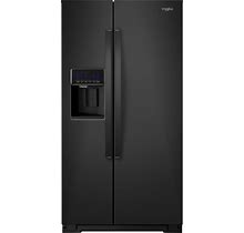 Whirlpool - 20.6 Cu. Ft. Side-By-Side Counter-Depth Refrigerator - Black