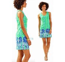 Lilly Pulitzer Tandie Shift Toucan Costa Verde Elephant Green Dress