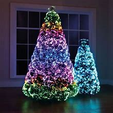 Hammacher Schlemmer White Northern Lights Christmas Tree - 1/2' - Size 7