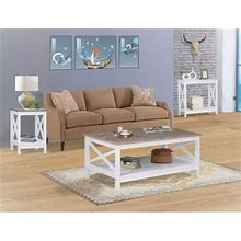Hesperia 4 Pieces Of Living Room Table Set Wood In Gray/White Laurel Foundry Modern Farmhouse® | Wayfair 18A55392621f1a37565ca3838f8473d9