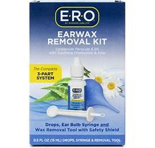 E-R-O Earwax Removal Kit For Complete Ear Care, 0.5 Oz, Blue