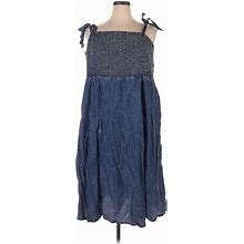 Torrid Casual Dress Square Sleeveless: Blue Dresses - Women's Size 3X Plus